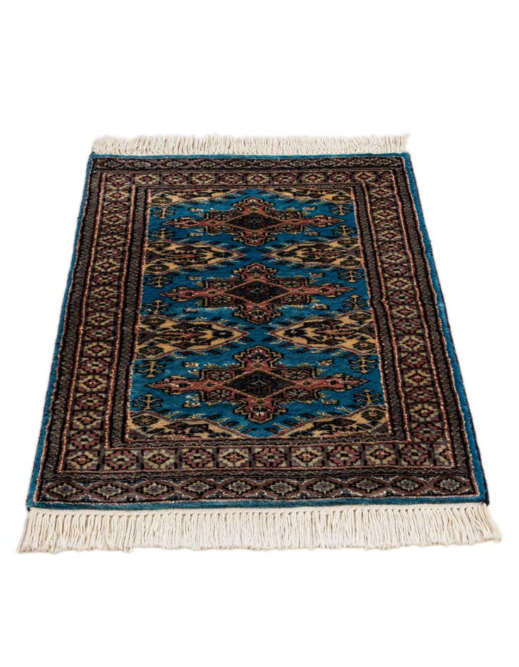 Detail image of  2' 1 x 3' 2  Hand Knotted Bokhara Oriental Rug