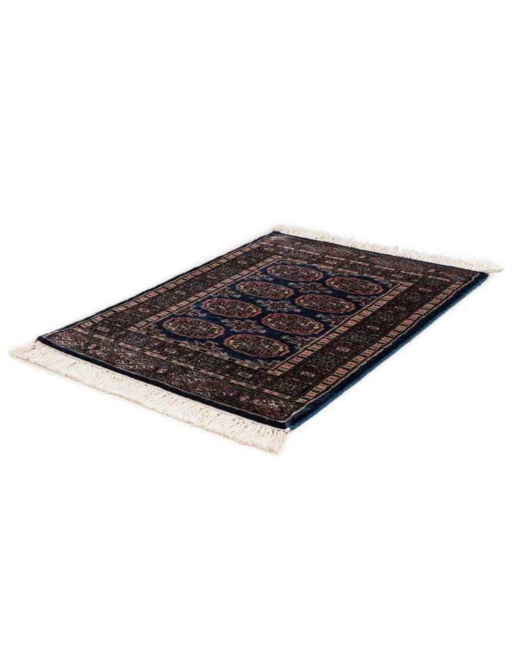 Detail image of  2' 2 x 3'  Hand Knotted Bokhara Oriental Wool Rug