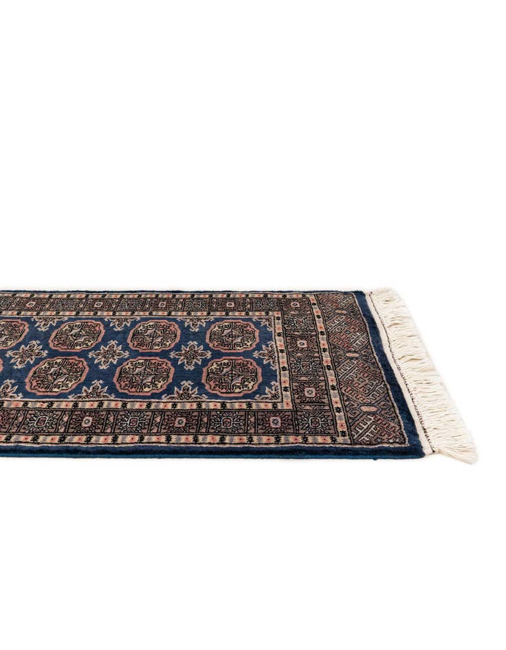 Detail image of  2' 2 x 3'  Hand Knotted Bokhara Oriental Wool Rug