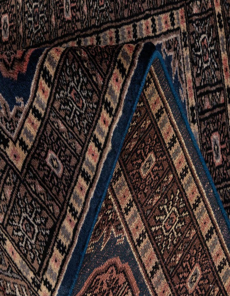 Detail image of  2' 2 x 3'  Hand Knotted Bokhara Oriental Wool Rug