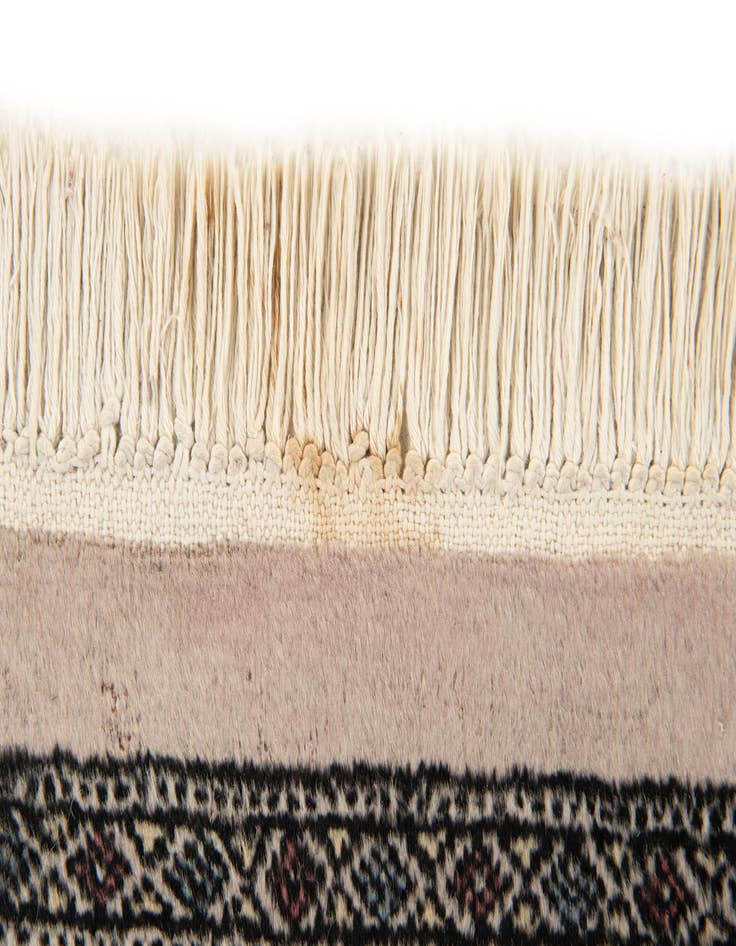 Detail image of  2' 9 x 4'  Hand Knotted Bokhara Wool Rug