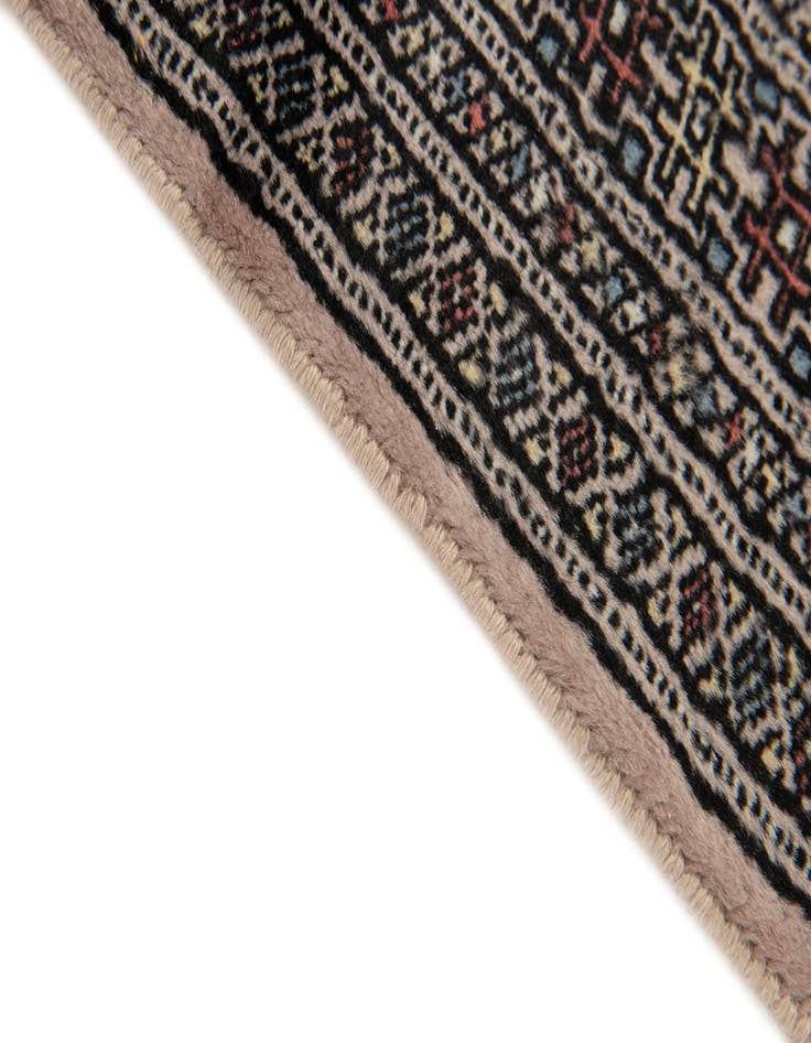 Detail image of  2' 9 x 4'  Hand Knotted Bokhara Wool Rug