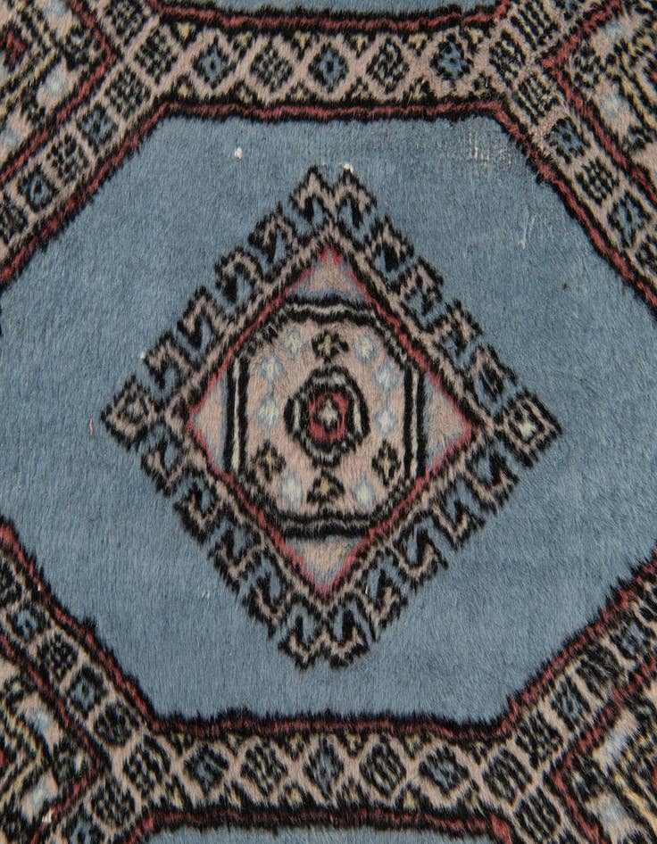 Detail image of  2' 9 x 4'  Hand Knotted Bokhara Wool Rug