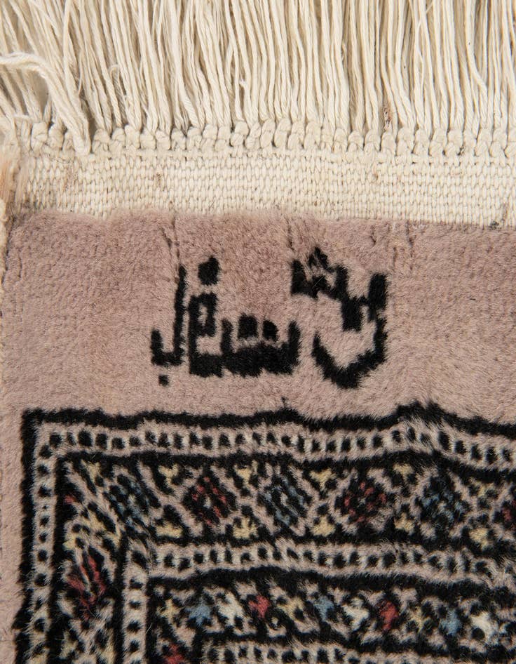 Detail image of  2' 9 x 4'  Hand Knotted Bokhara Wool Rug