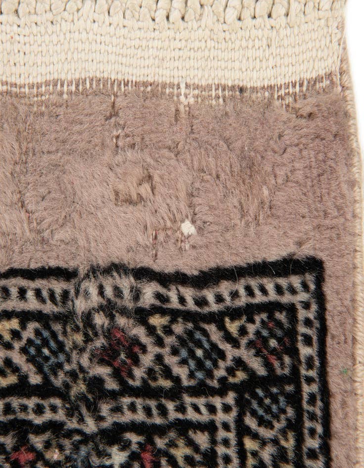 Detail image of  2' 9 x 4'  Hand Knotted Bokhara Wool Rug