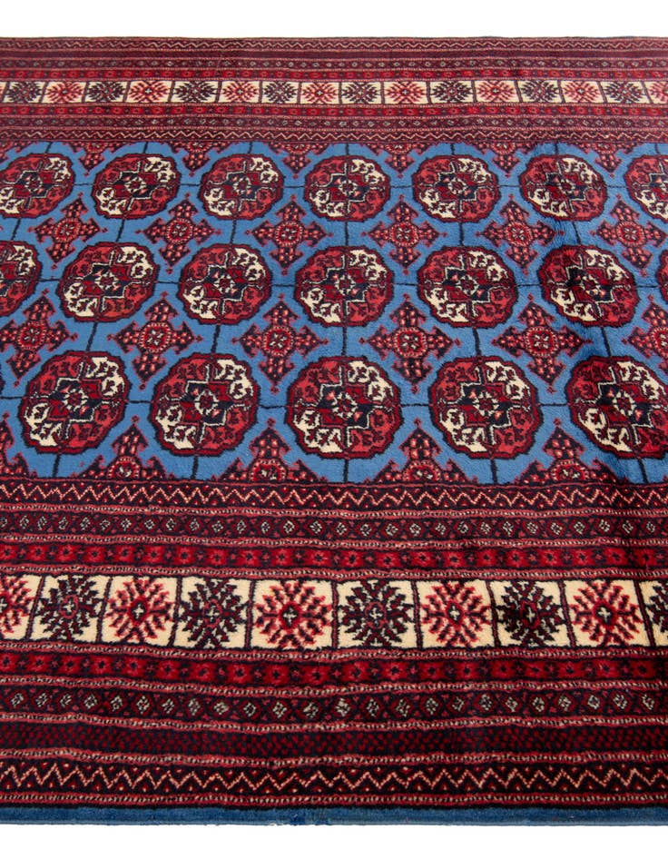 Detail image of  4' 2 x 6' 6  Hand Knotted Bokhara Wool Rug