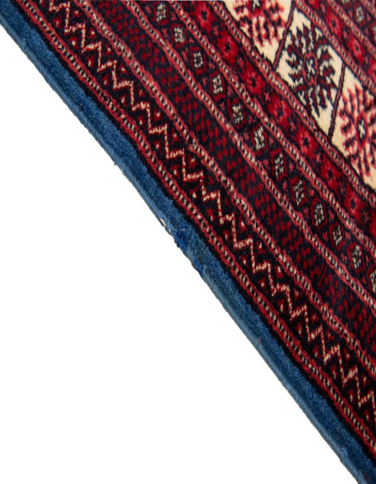 Detail image of  4' 2 x 6' 6  Hand Knotted Bokhara Wool Rug