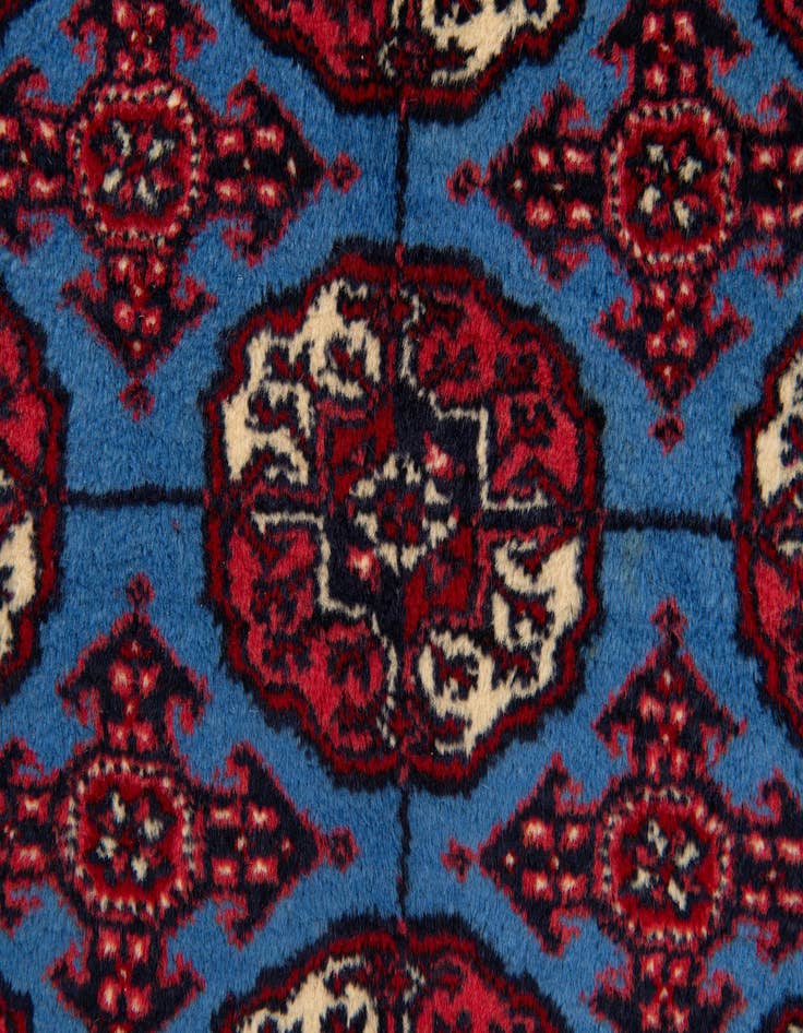 Detail image of  4' 2 x 6' 6  Hand Knotted Bokhara Wool Rug