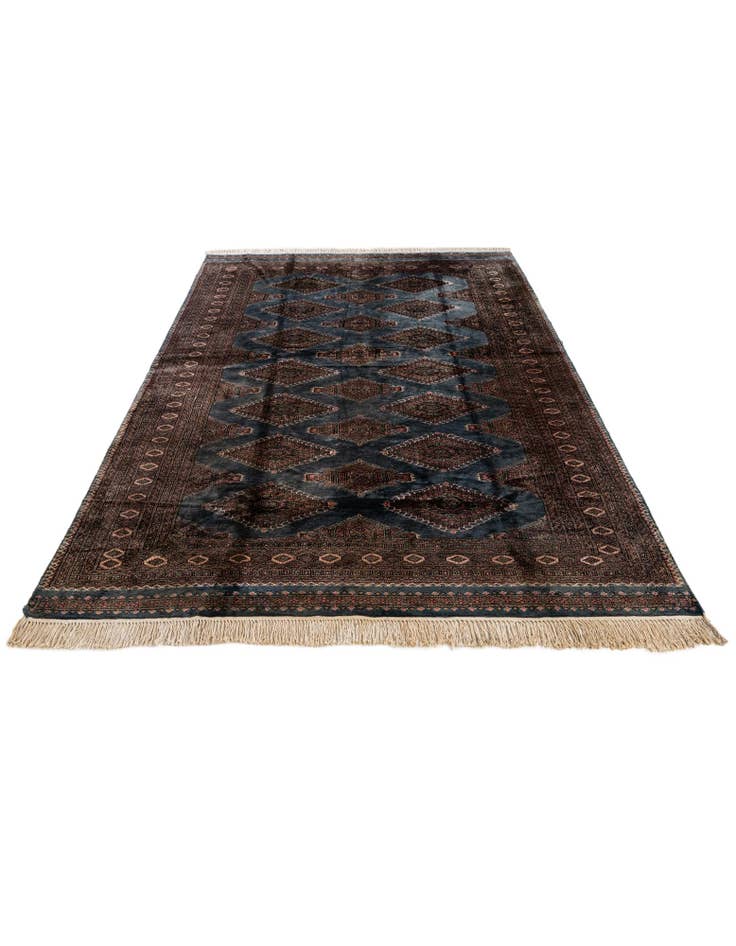 Detail image of  6' 2 x 8' 10  Hand Knotted Bokhara Oriental Rug