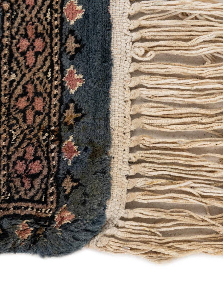 Detail image of  6' 2 x 8' 10  Hand Knotted Bokhara Oriental Rug