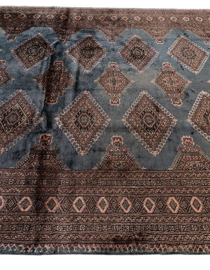 Detail image of  6' 2 x 8' 10  Hand Knotted Bokhara Oriental Rug
