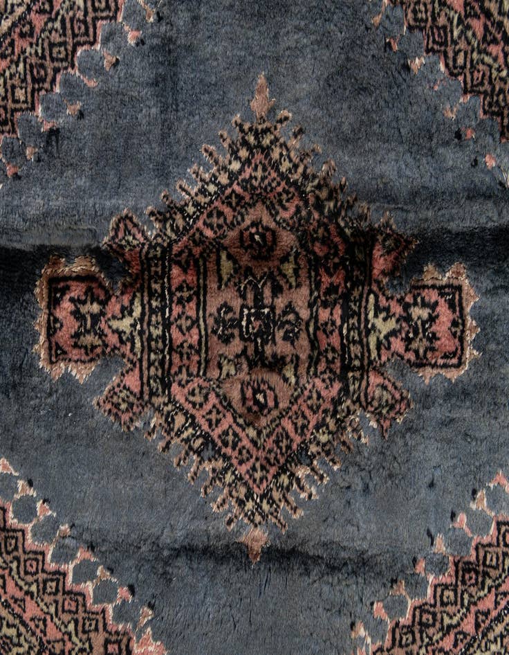 Detail image of  6' 2 x 8' 10  Hand Knotted Bokhara Oriental Rug