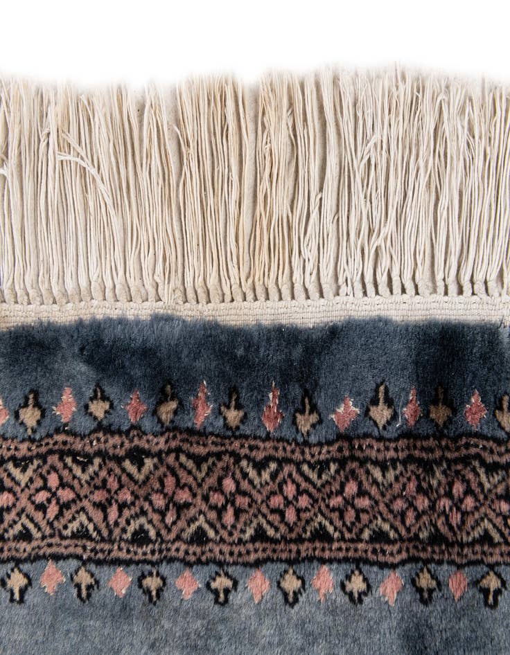 Detail image of  6' 2 x 8' 10  Hand Knotted Bokhara Oriental Rug