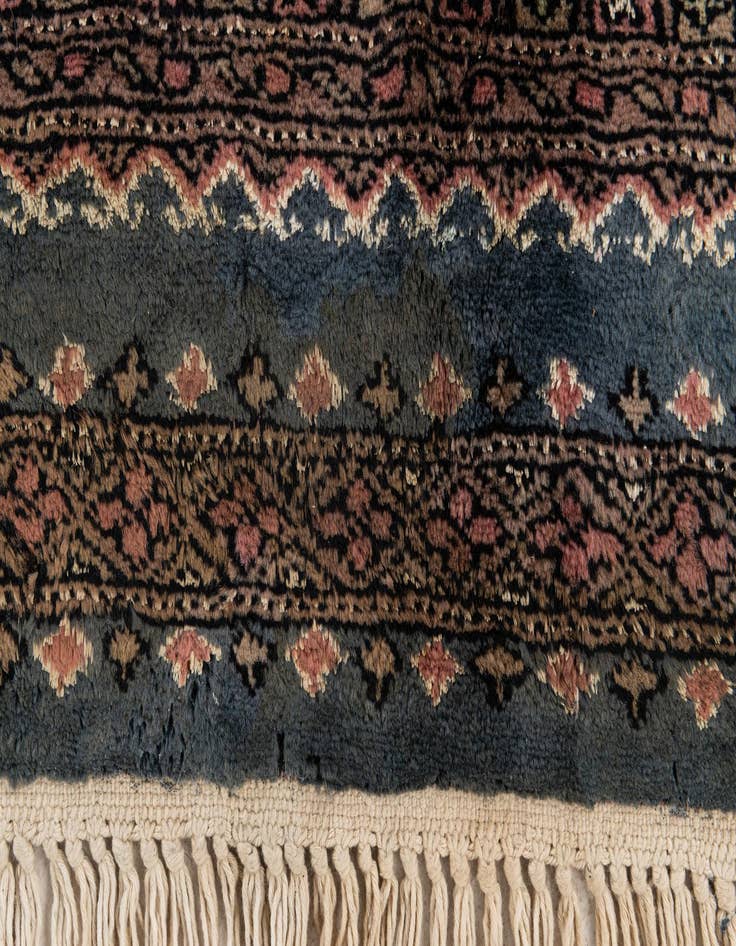 Detail image of  6' 2 x 8' 10  Hand Knotted Bokhara Oriental Rug