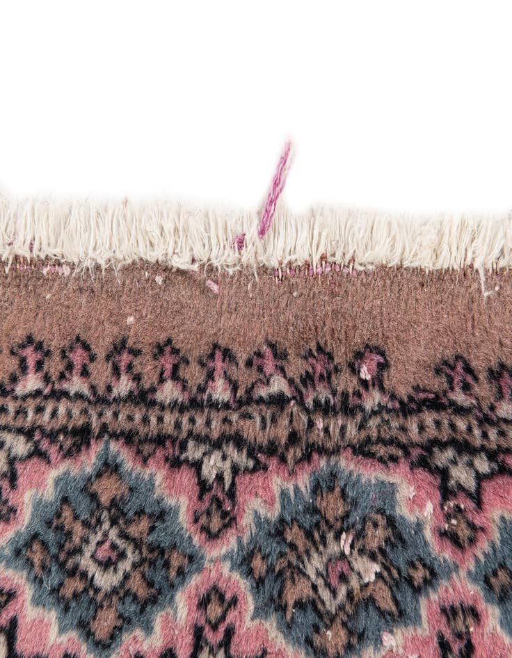 Detail image of  2' 7 x 4'  Hand Knotted Bokhara Oriental Wool Rug