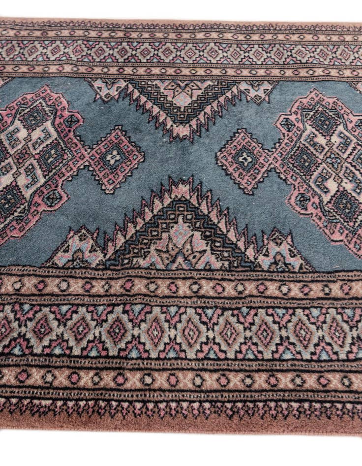 Detail image of  2' 7 x 4'  Hand Knotted Bokhara Oriental Wool Rug