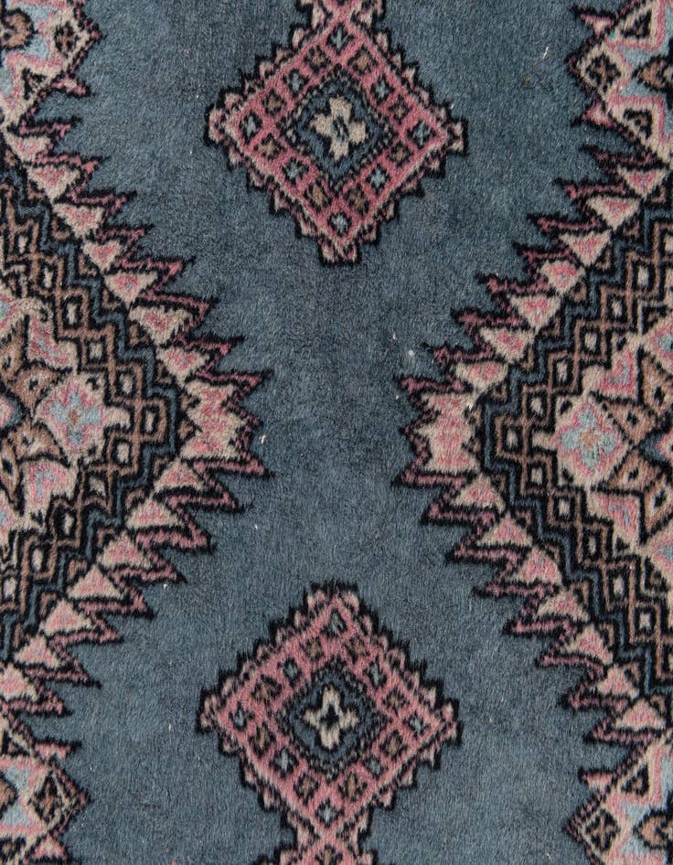 Detail image of  2' 7 x 4'  Hand Knotted Bokhara Oriental Wool Rug