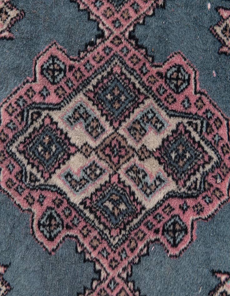 Detail image of  2' 7 x 4'  Hand Knotted Bokhara Oriental Wool Rug