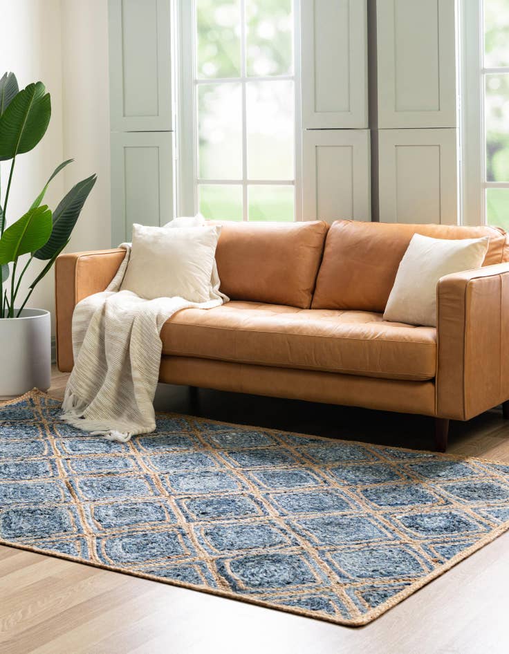 Detail image of  3' 3 x 5' 1  Hand Braided Jute Rug