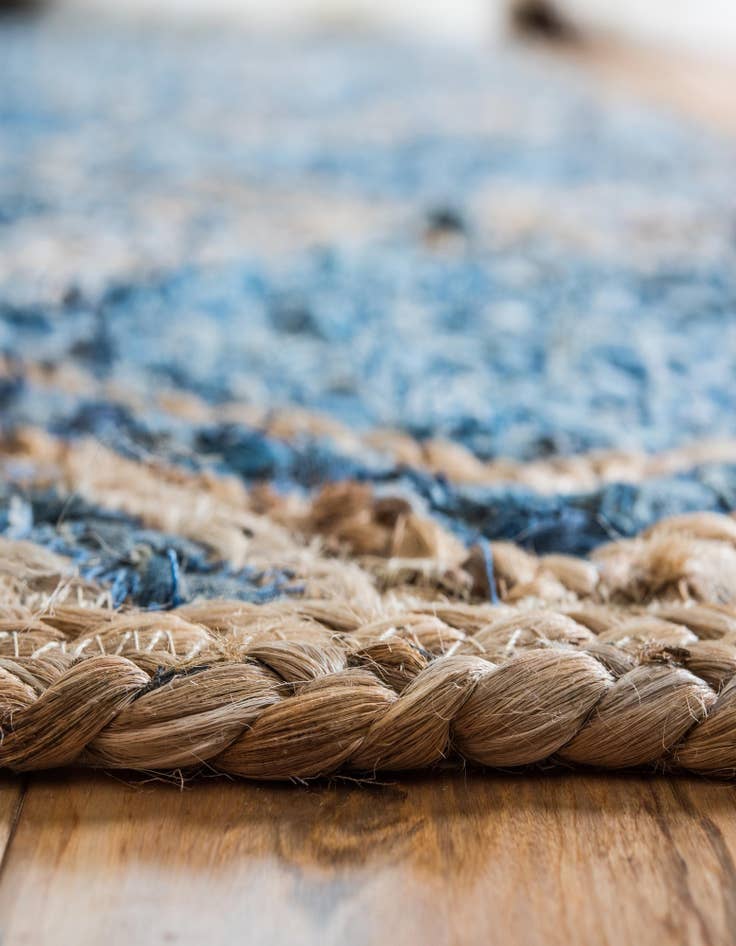Detail image of  3' 3 x 5' 1  Hand Braided Jute Rug