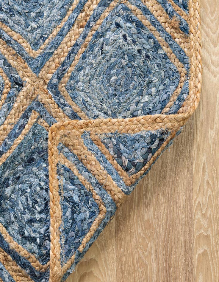 Detail image of  8' x 10'  Hand Braided Jute Rug