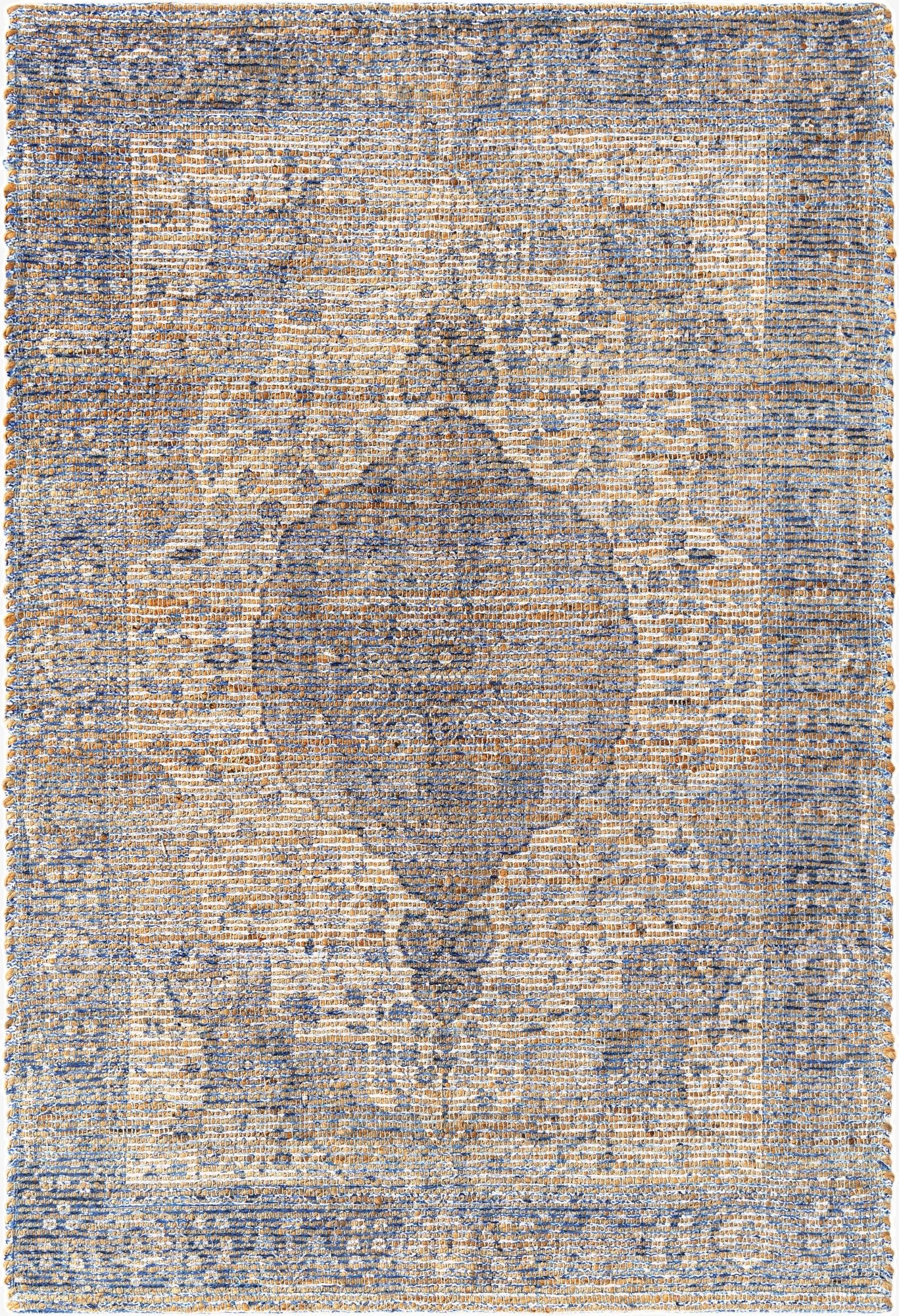  4' 1 x 6' 1  Hand Woven Chenille Jute Rug