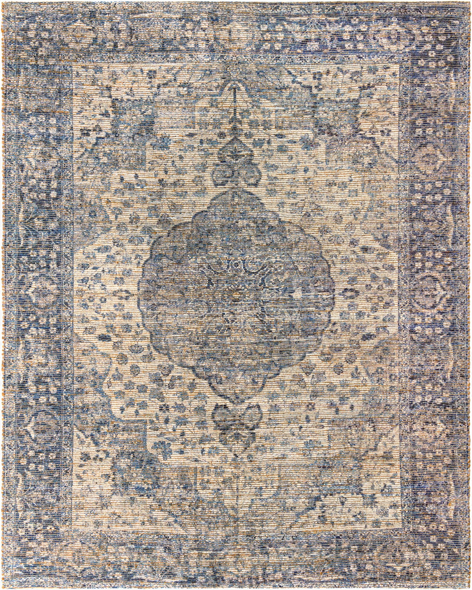  7' 10 x 10'  Hand Woven Chenille Jute Rug