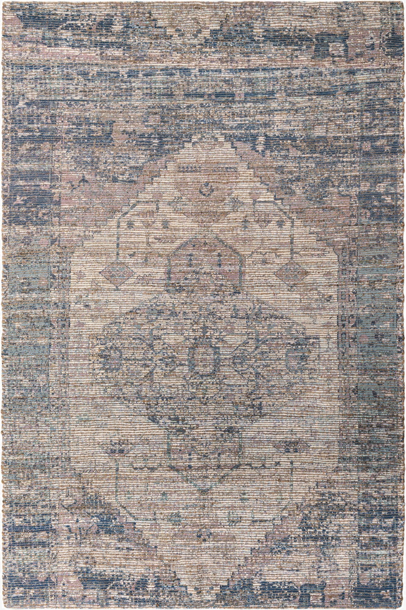  6' 1 x 9'  Hand Woven Chenille Jute Rug