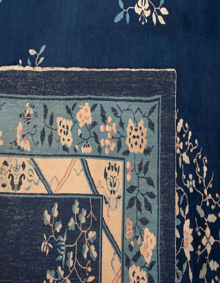 Detail image of  9' 1 x 11' 9  Hand Knotted China Peking Rug