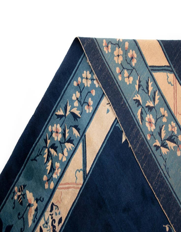 Detail image of  9' 1 x 11' 9  Hand Knotted China Peking Rug