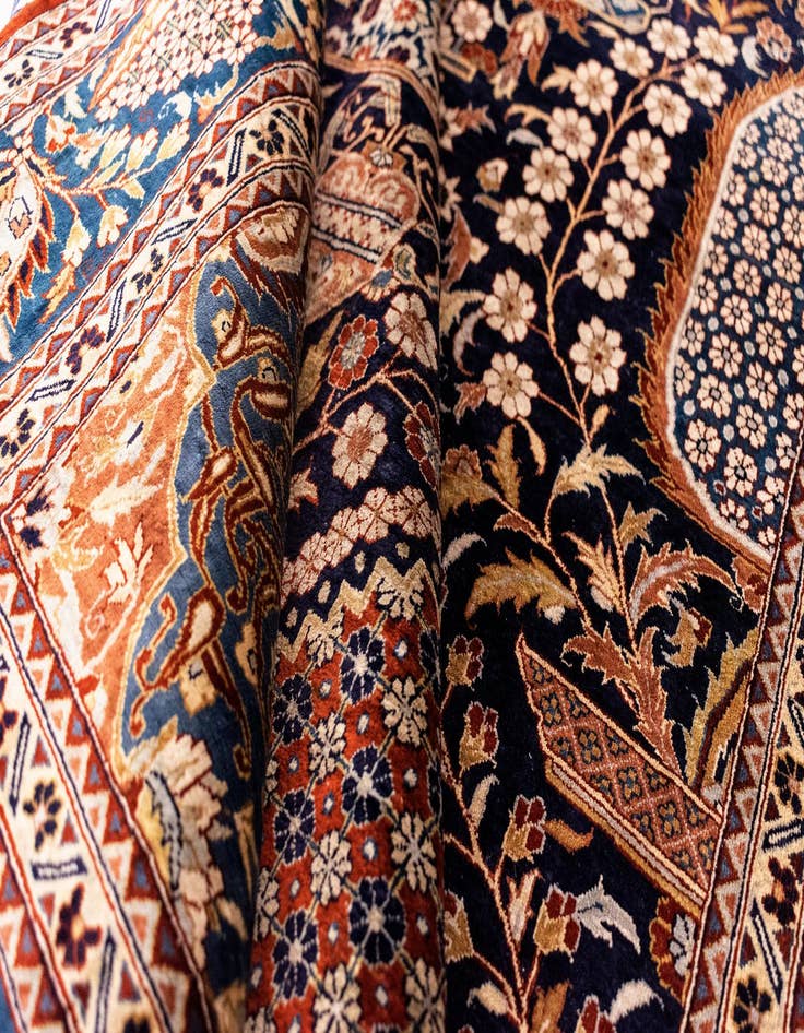 Detail image of  5' 1 x 8' 2 China Silk Rug