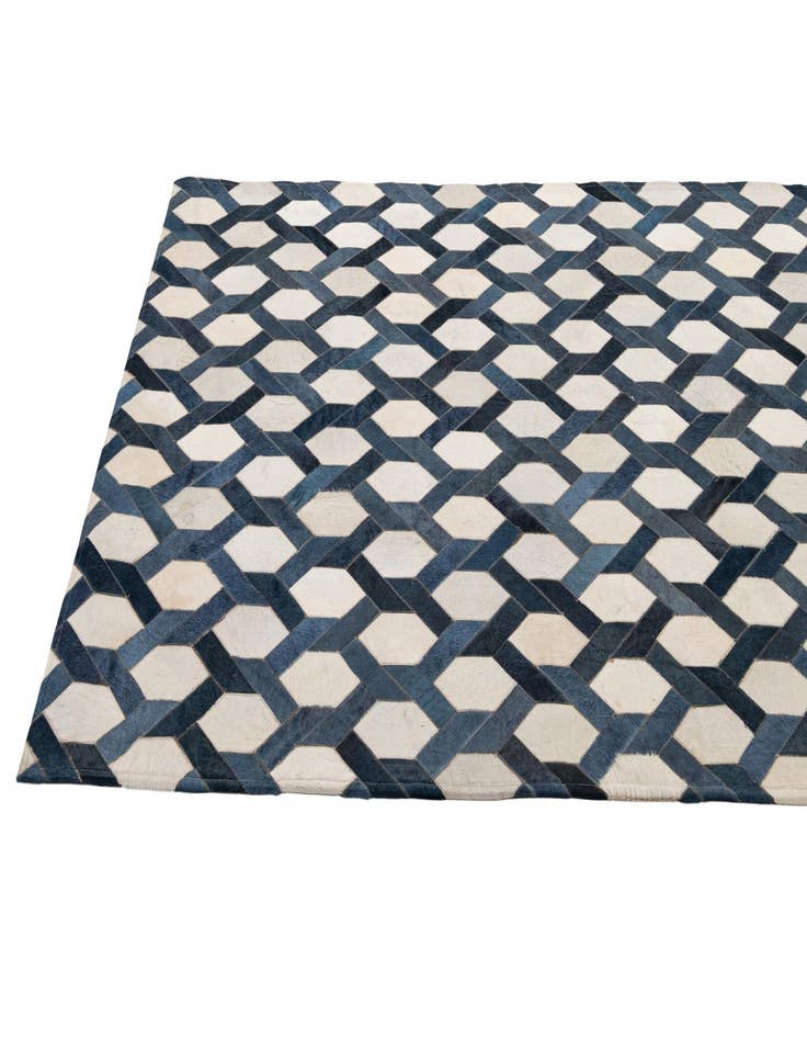 Detail image of  5' x 7' 11 Cowhide - Patchwork Rug