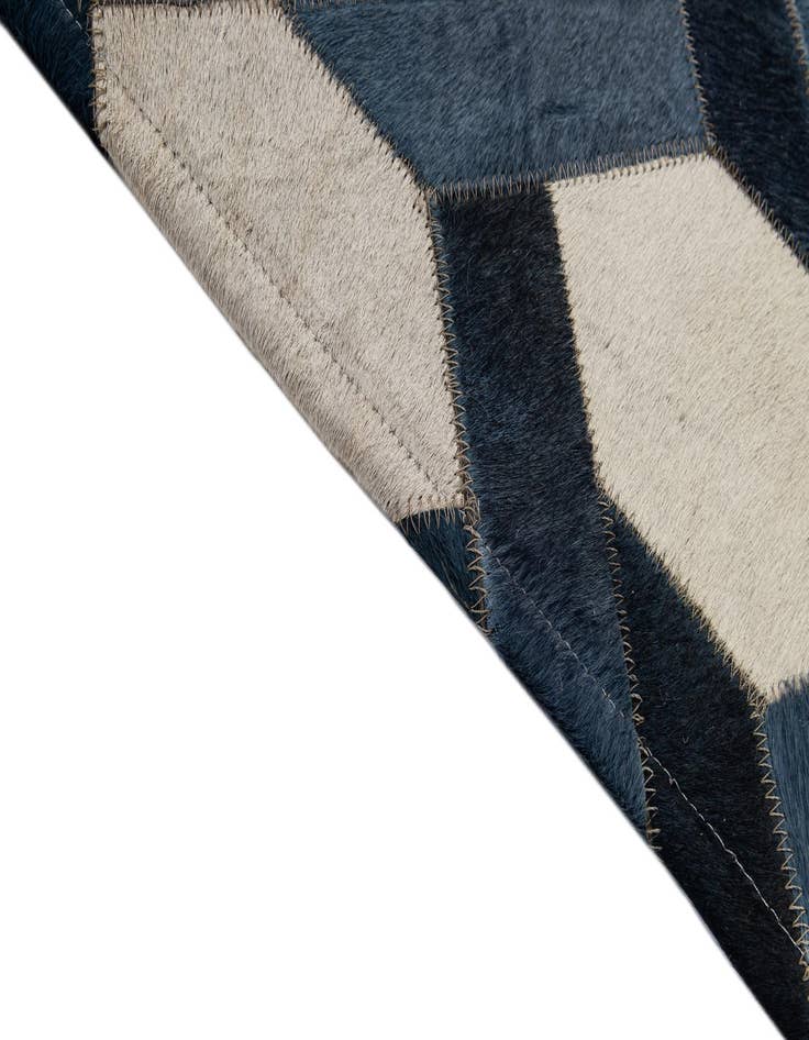 Detail image of  5' x 7' 11 Cowhide - Patchwork Rug