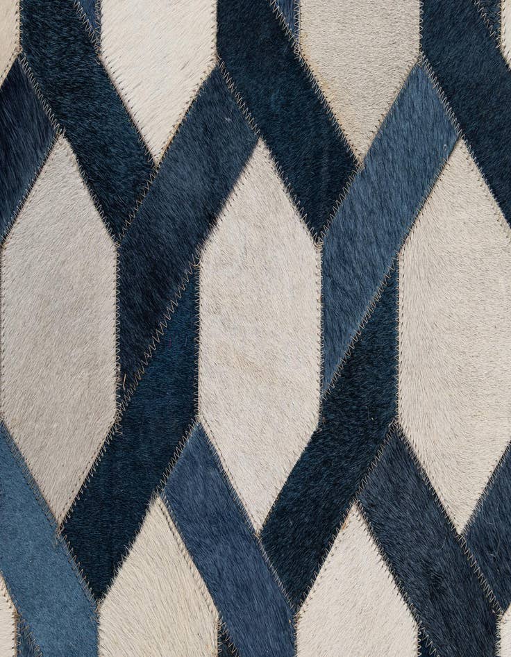 Detail image of  5' x 7' 11 Cowhide - Patchwork Rug