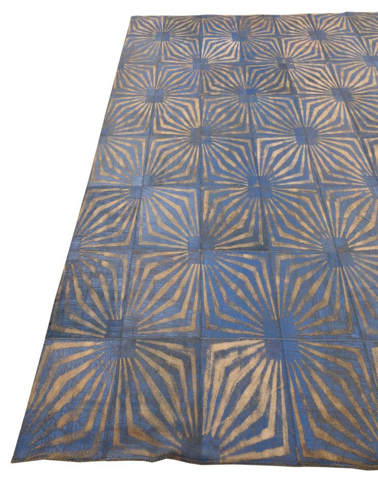 Detail image of  5' 3 x 8' Cowhide Leather Rug