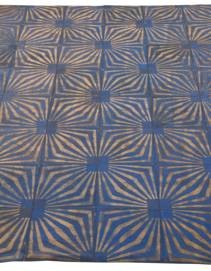 Detail image of  5' 3 x 8' Cowhide Leather Rug