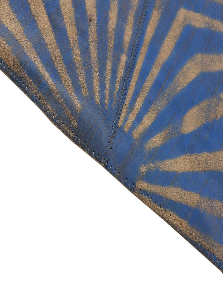 Detail image of  5' 3 x 8' Cowhide Leather Rug