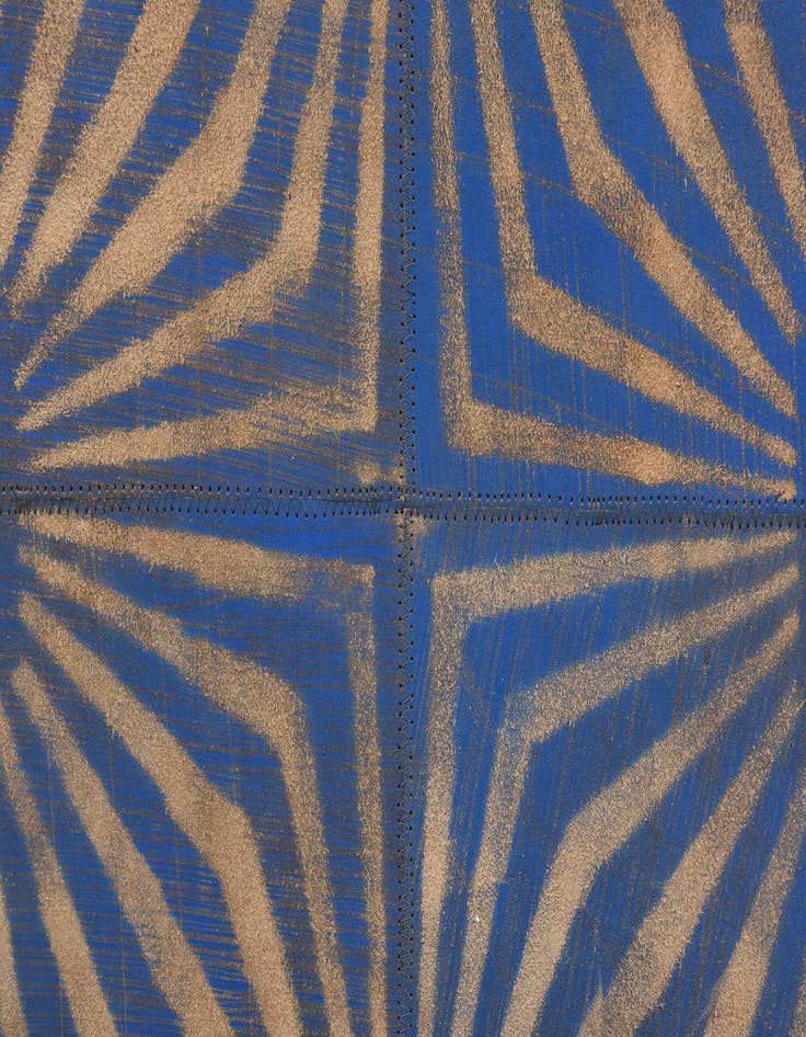 Detail image of  5' 3 x 8' Cowhide Leather Rug