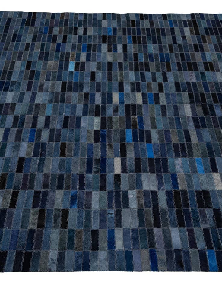 Detail image of  5' x 7' 8 Cowhide Leather Rug