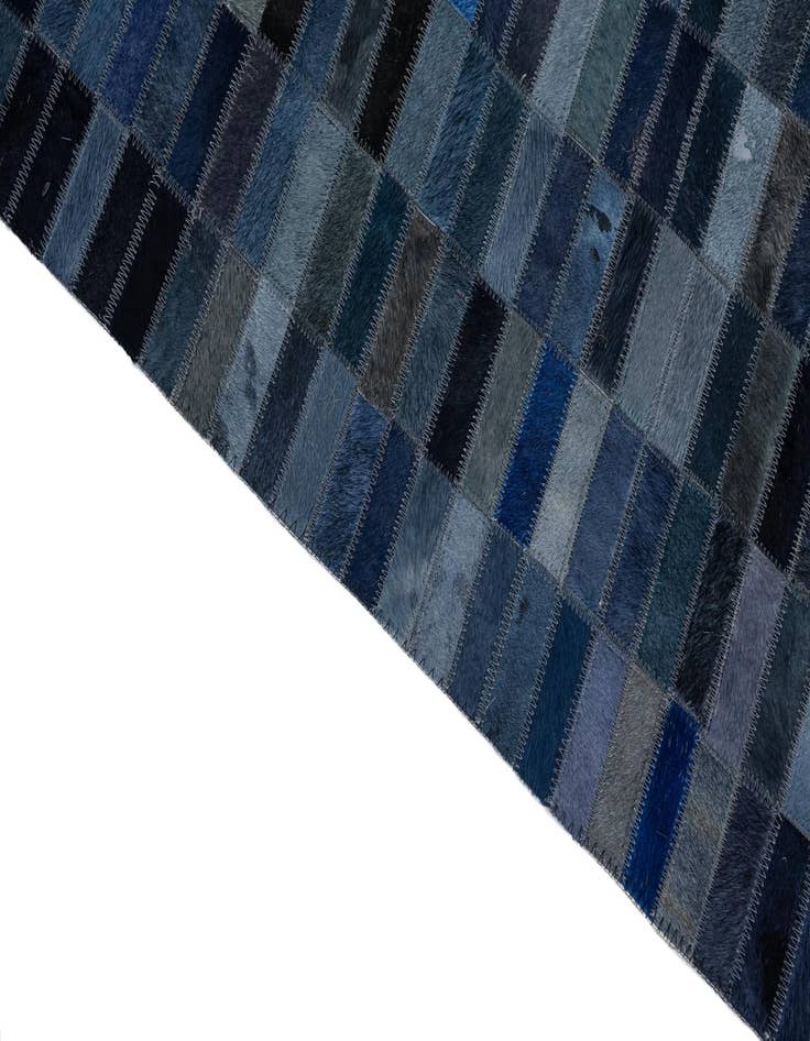 Detail image of  5' x 7' 8 Cowhide Leather Rug