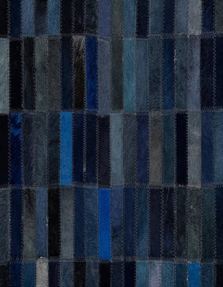 Detail image of  5' x 7' 8 Cowhide Leather Rug