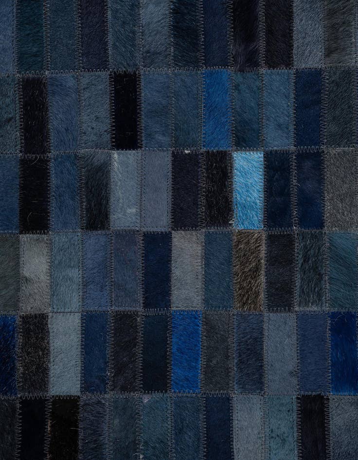 Detail image of  5' x 7' 8 Cowhide Leather Rug