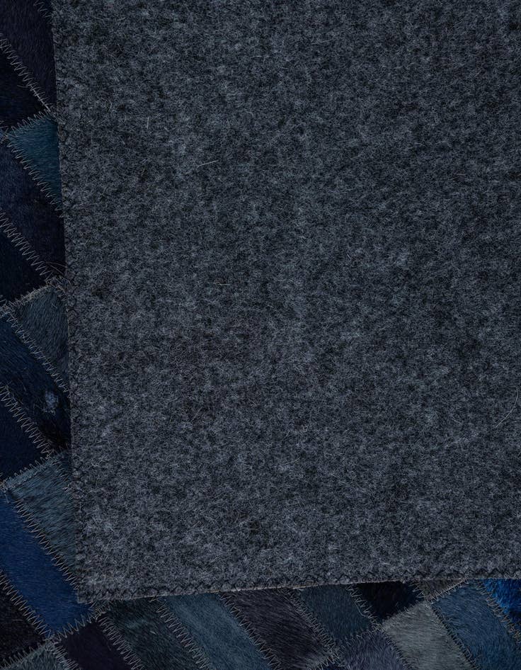 Detail image of  5' x 7' 8 Cowhide Leather Rug