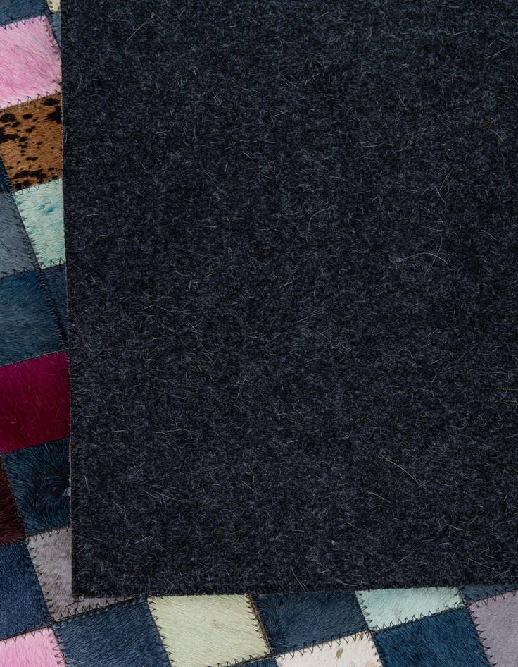 Detail image of  5' 1 x 8' Cowhide Leather Rug