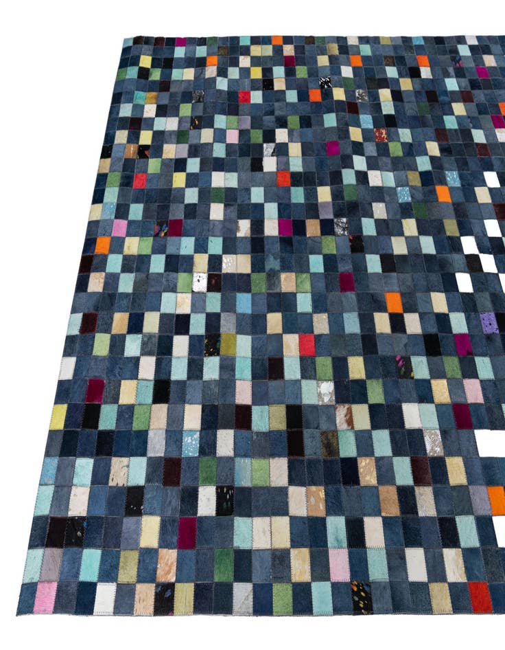 Detail image of  5' x 8' Cowhide Leather Rug