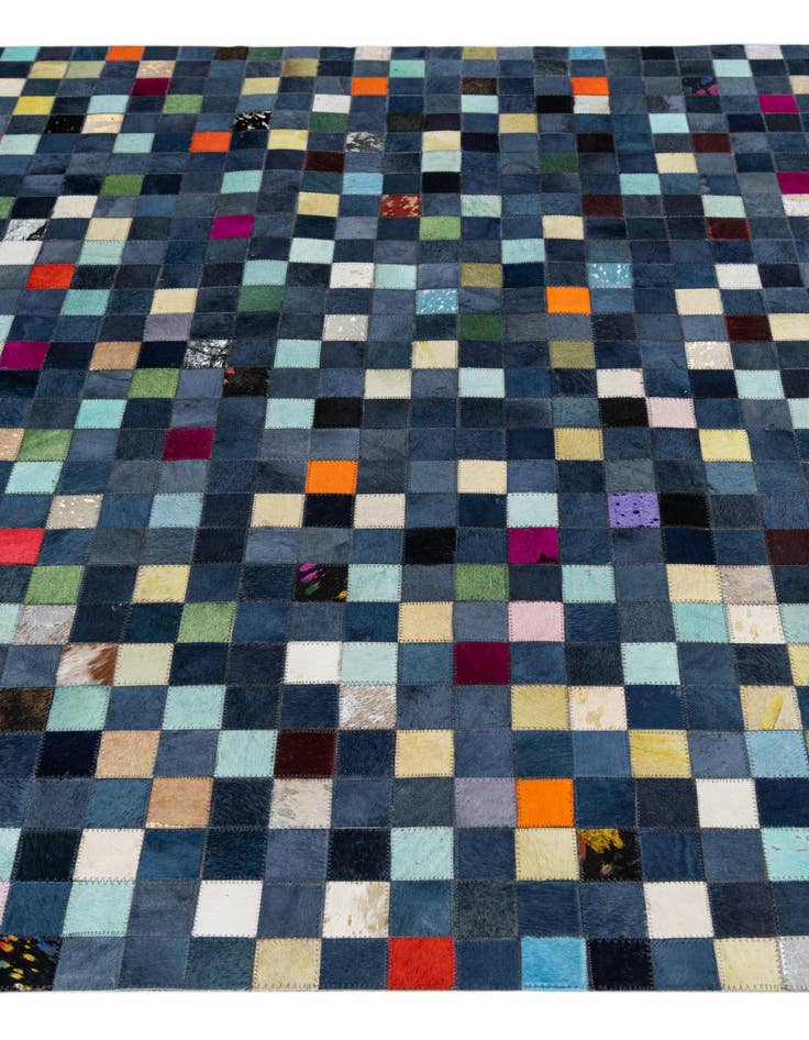 Detail image of  5' x 8' Cowhide Leather Rug