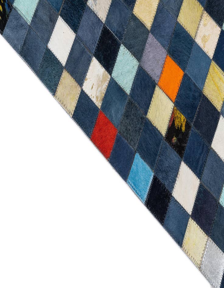 Detail image of  5' x 8' Cowhide Leather Rug