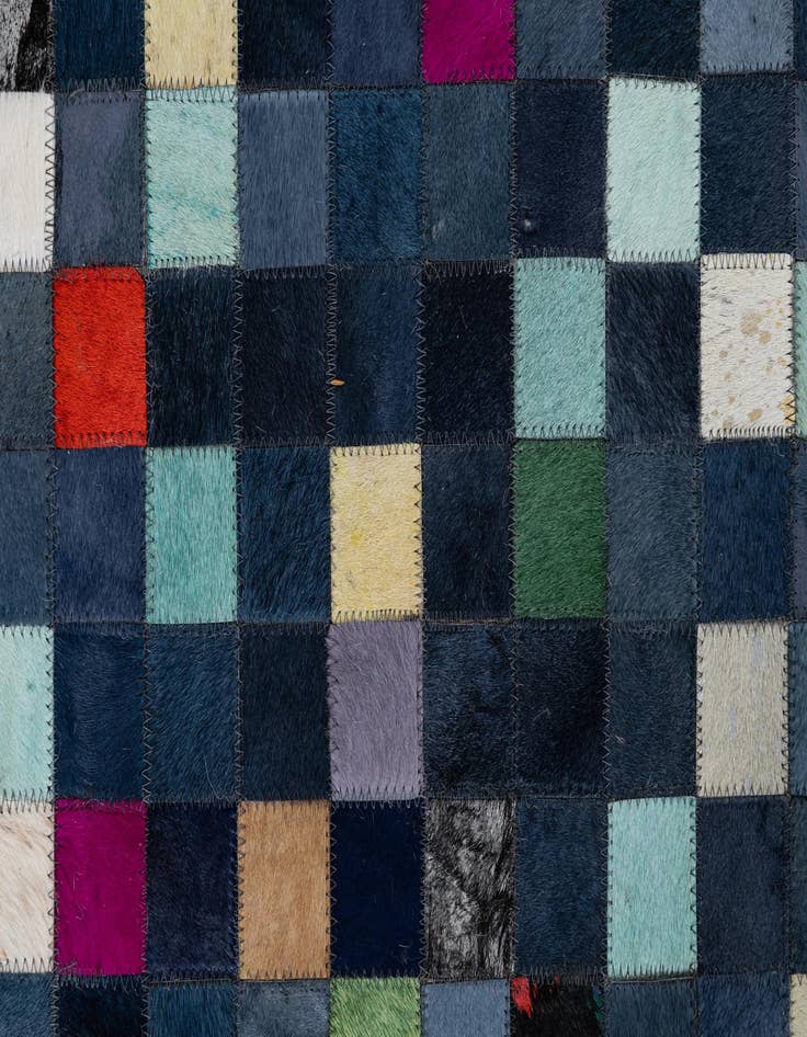 Detail image of  5' x 8' Cowhide Leather Rug