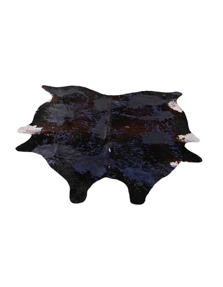 Detail image of  6' 7 x 7' 7 Cowhide Leather Rug