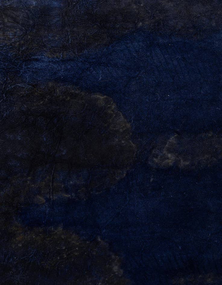 Detail image of  6' 7 x 7' 7 Cowhide Leather Rug